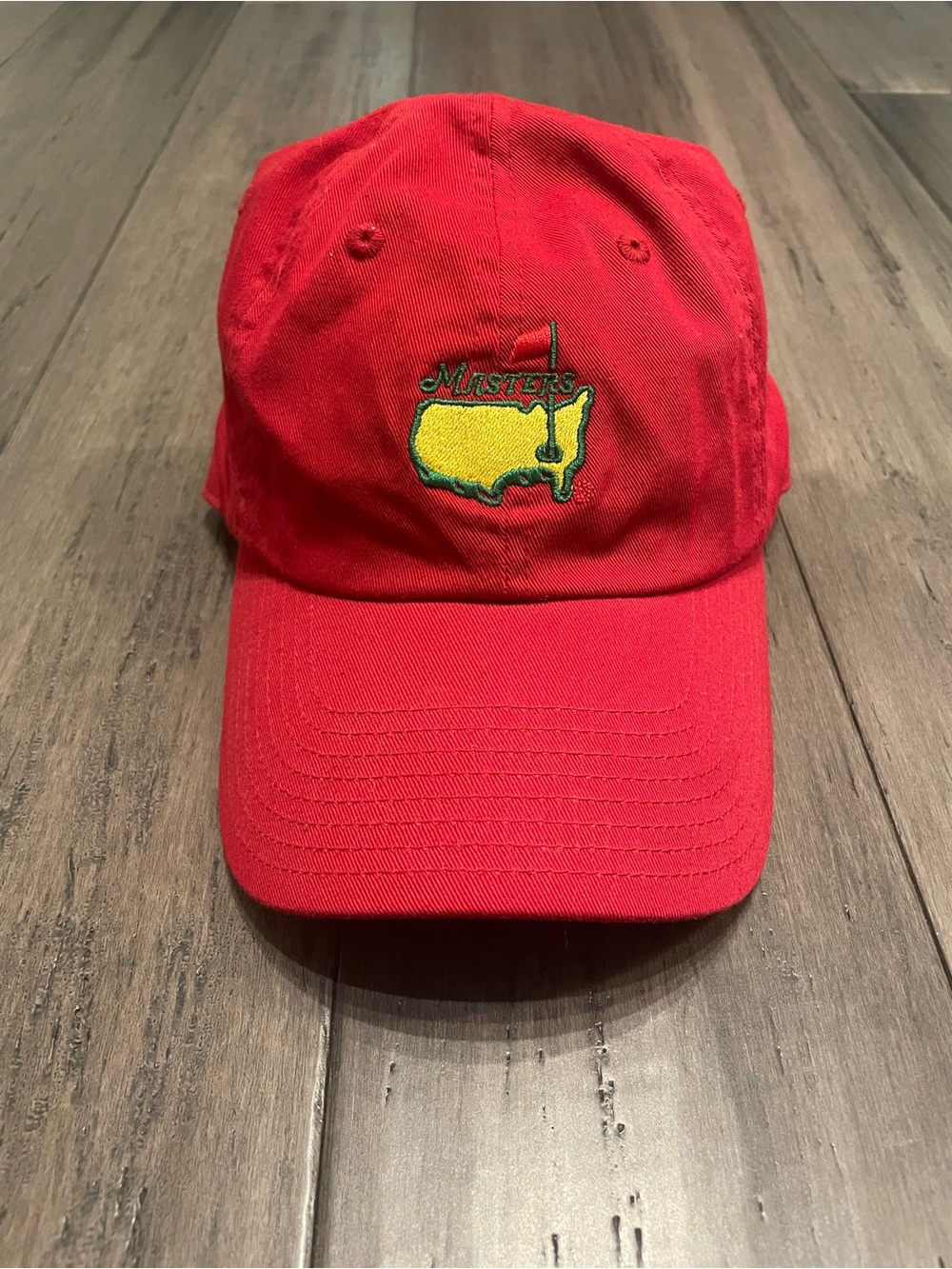 Vintage Masters Red Strapback Hat American Needle Golf Cap